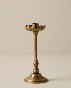 VND8923 HOME DÉCOR Anna Antique Brass Taper Holder