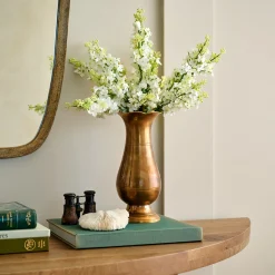 VND7372 ACUBE KRAFT PVT LTD Anna Antiqued Solid Brass Vase