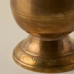 VND7372 ACUBE KRAFT PVT LTD Anna Antiqued Solid Brass Vase