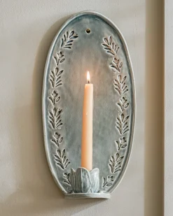 VND6562 Chaozhou Highland Crafts Company Ltd Annie Floral Ceramic Wall Sconce