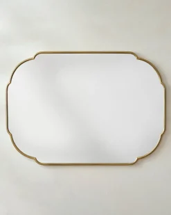 VND6561 FUJIAN BESTBUY ARTS&CRAFTS CO.,LTD. Antique Brass Luna Mirror