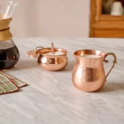 VND7371 True Home Decor Pvt Ltd Antique Copper Creamer
