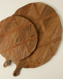 VND7974 Guru Creations Antiqued Wood Large Oval Serving Board