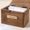 VND6622 ARVIND EXPO-CRAFTS Antiqued Wood Recipe Box