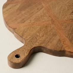 VND7974 Guru Creations Antiqued Wood Round Serving Board