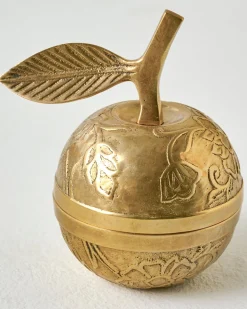 VND6624 GULATI EXPORTS Antique Inspired Brass Apple Box