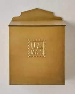 VND6628 Quality Products of India Antique Inspired Brass Mail Box