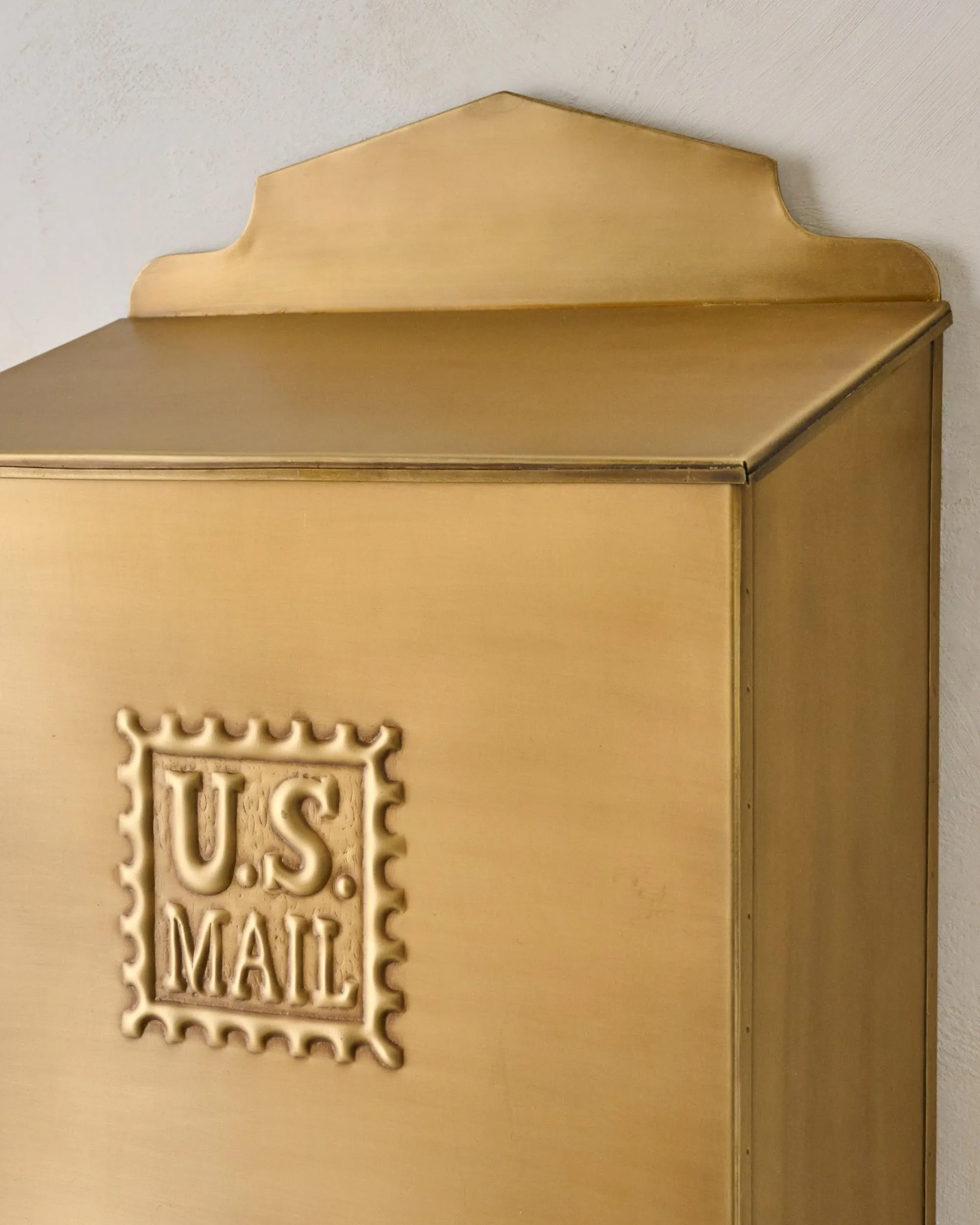 VND6628 Quality Products of India Antique Inspired Brass Mail Box