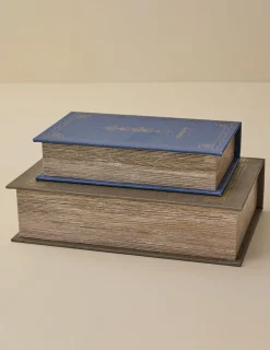 VND0164 Creative Co-op Inc Antique Inspired Handcrafted Book Box