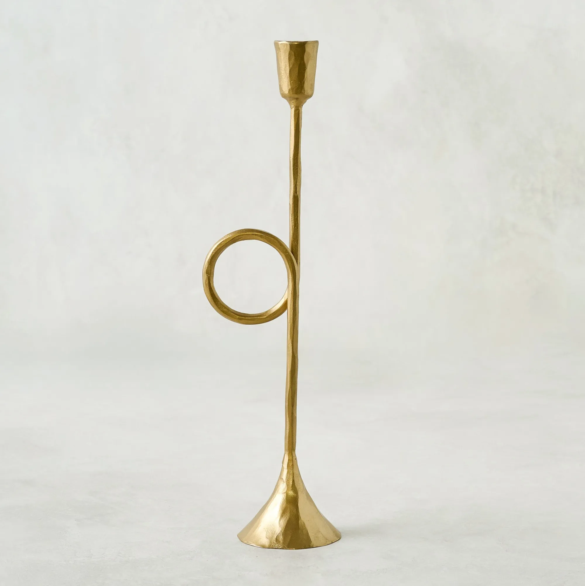 VND0164 Creative Co-op Inc Antique Inspired Trumpet Taper Holder