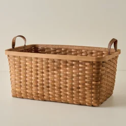 VND0092 Melrose International, LLC Antique Inspired Woven Harvest Basket