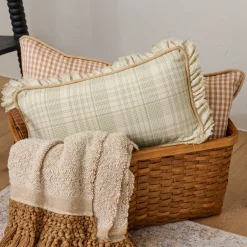 VND0092 Melrose International, LLC Antique Inspired Woven Harvest Basket