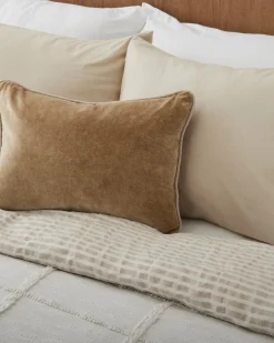 VND7018 Makerspalm, LLC Antique White + Oatmeal Stripe Linen Cotton Duvet Cover