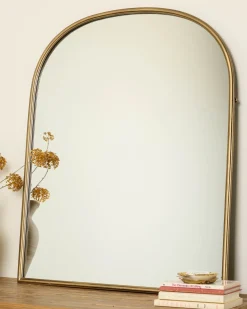 VND6561 FUJIAN BESTBUY ARTS&CRAFTS CO.,LTD. Archer Brass Metal Framed Mirror