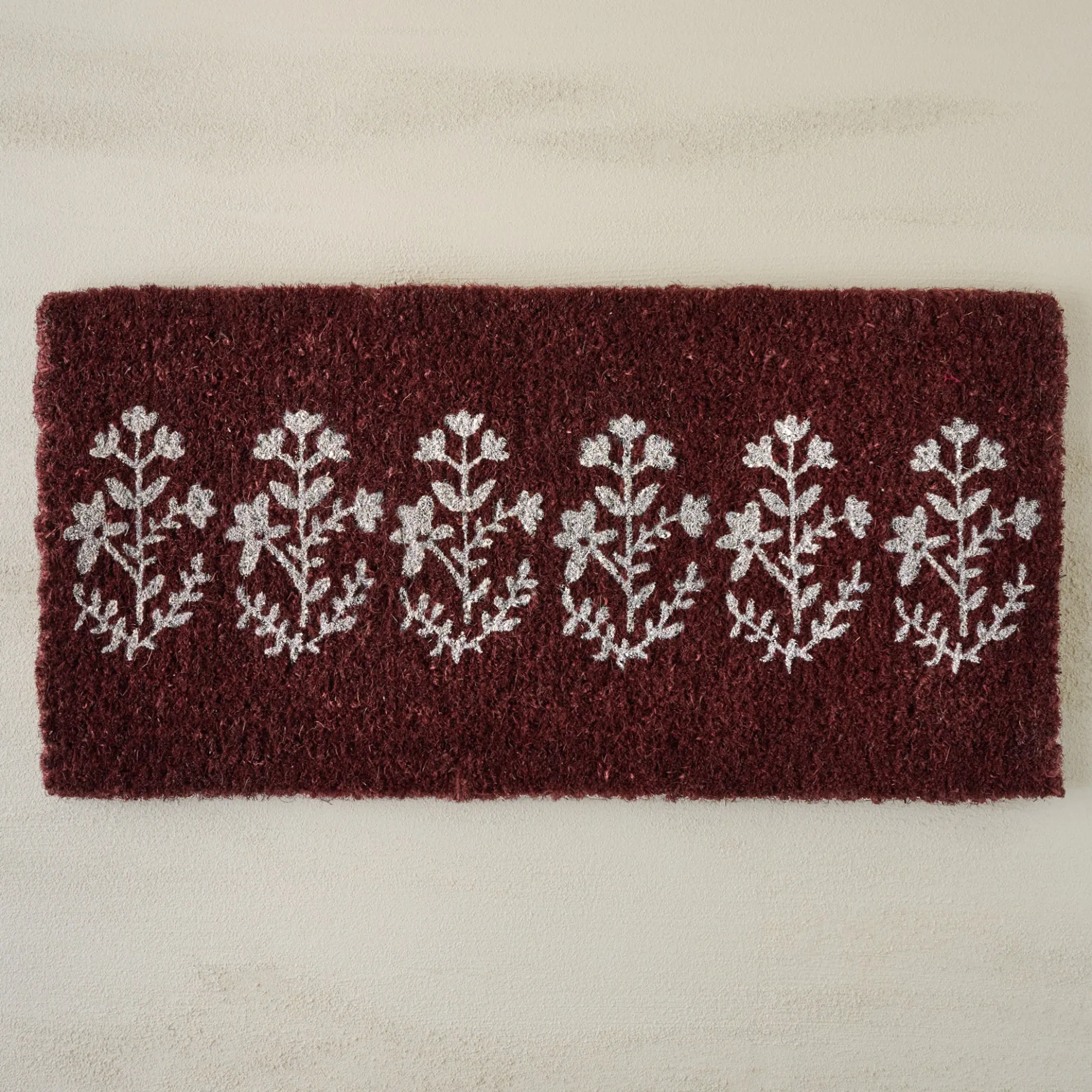 VND0164 Creative Co-op Inc Aspen Floral Doormat