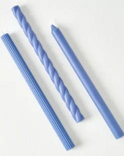 VND2713 Illume Assorted Blue Taper Candle Set