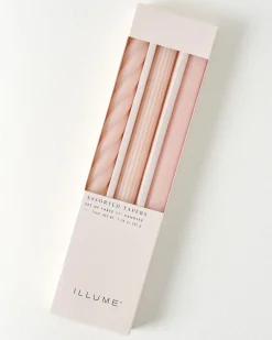 VND2713 Illume Assorted Blush Taper Candle Set
