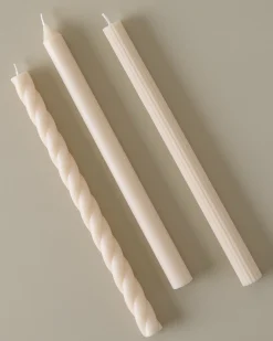 VND2713 Illume Assorted Cream Taper Candle Set
