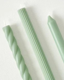 VND2713 Illume Assorted Sage Green Taper Candle Set
