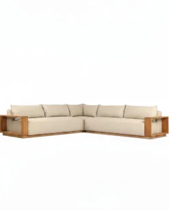 VND6200 Four Hands, LLC Augustine Outdoor Three-Piece Sectional