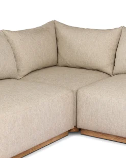 VND6200 Four Hands, LLC Augustine Outdoor Three-Piece Sectional