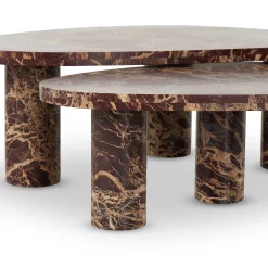 VND6200 Four Hands, LLC Aurora Marble Nesting Coffee Table