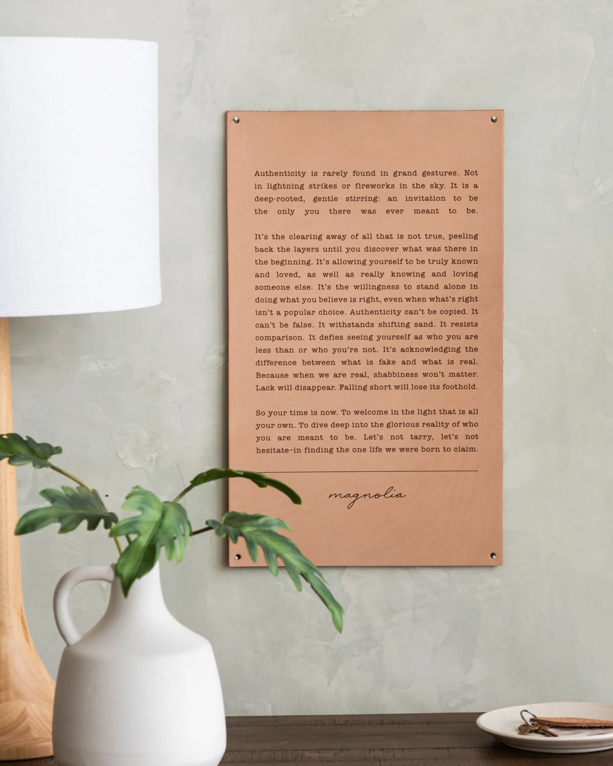 VND3296 Labworx Core, LLC Authenticity Leather Sign