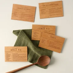 VND0556 Wordsmith Wood Shop Banana Pudding Wooden Recipe Card