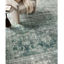VND0086 Loloi Inc Banks Blue Lagoon Rug
