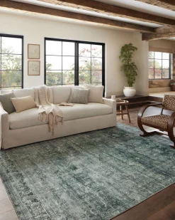 VND0086 Loloi Inc Banks Blue Lagoon Rug
