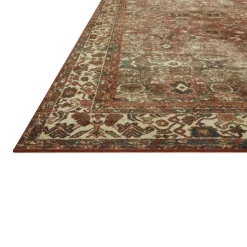 VND0086 Loloi Inc Banks Brick Ivory Rug