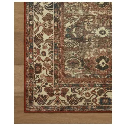 VND0086 Loloi Inc Banks Brick Ivory Rug