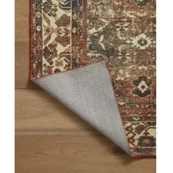 VND0086 Loloi Inc Banks Brick Ivory Rug
