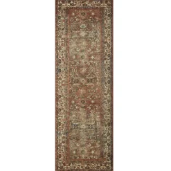 VND0086 Loloi Inc Banks Brick Ivory Rug