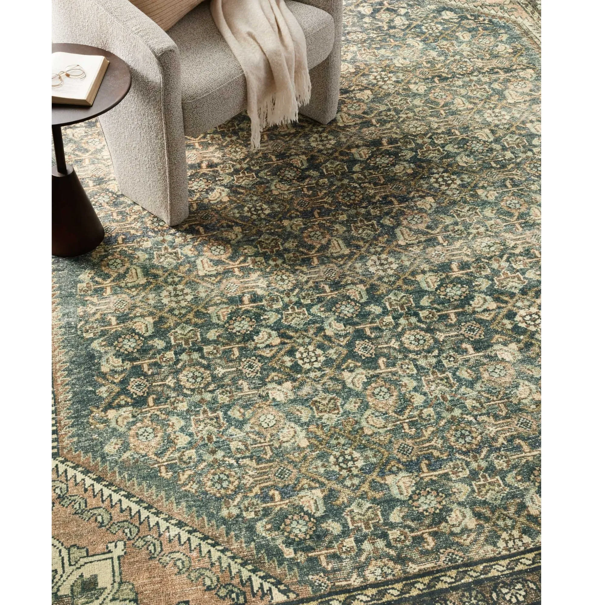 VND0086 Loloi Inc Banks Denim Clay Rug