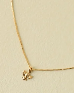 VND8843 SET & STONES LLC Bee Charm Necklace
