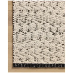 VND0086 Loloi Inc Betty Ivory Black Rug