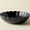 VND0092 Melrose International, LLC Black Scalloped Serving Bowl