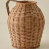 VND0092 Melrose International, LLC Blake Woven Rattan Jug Vase