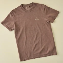 VND0179 Hole In The Roof Marketing Inc Blame It All On My Boots Brown Short Sleeve Shirt