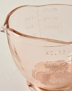 VND6967 S Gopal Overseas Blush Glass 4 Cup Measuring Cup