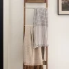 VND8551 MANI ART Brass and Wood Library Ladder
