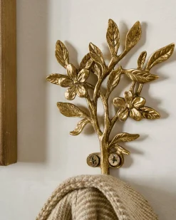 VND0207 Sullivan's Brass Blooms Wall Hook