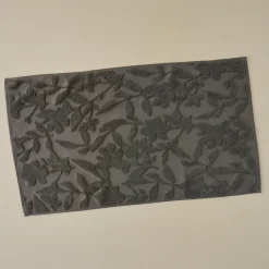 VND6325 The Airtex Group Brown Floral Jacquard Bath Mat