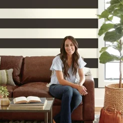 VND2730 York Wallcoverings Canvas Stripe Wallpaper