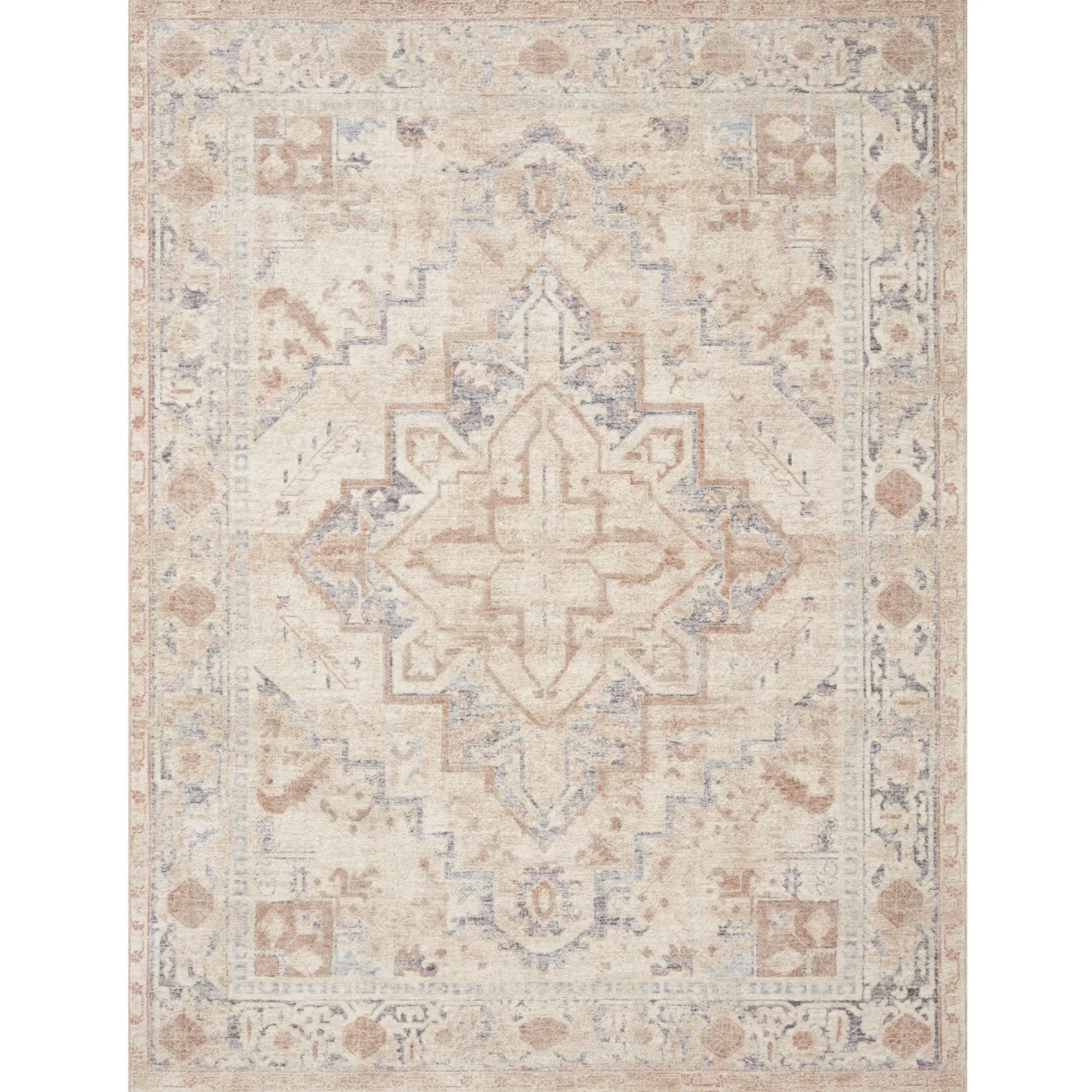 VND0086 Loloi Inc Carlisle Beige Slate Rug