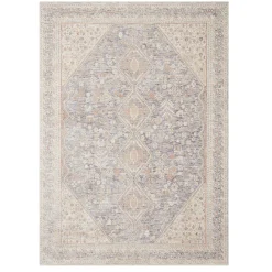 VND0086 Loloi Inc Carlisle Blue Ivory Rug