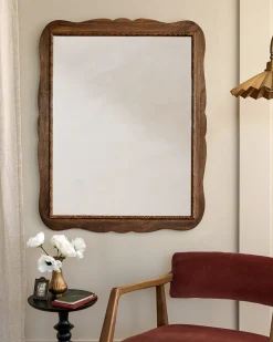 VND8122 R R INDUSTRIES Caroline Carved Wood Mirror