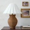 VND6475 StyleCraft Home Collection Cassandra Rattan Table Lamp