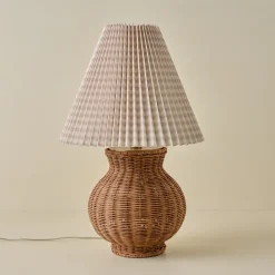 VND6475 StyleCraft Home Collection Cassie Rattan Table Lamp